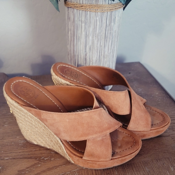 Tory Burch Espradille Wedges Size 7 - Picture 7 of 10